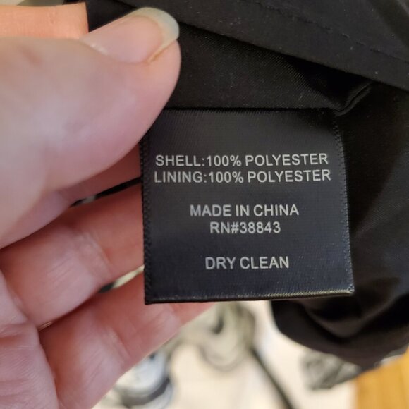 NWT SAM EDELMAN SZ 8 Black&White Floral Silhouette Asymmetrical Ruffle Hem Dress - Picture 14 of 14